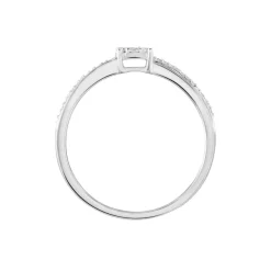Bague Or Blanc Rosalane Diamants-Histoire d'Or Online