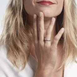 Bague Or Blanc Rosalane Diamants-Histoire d'Or Online