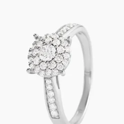 Bague Or Blanc  Shirlene Diamant Synthetique-Histoire d'Or Sale