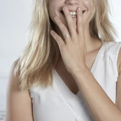 Bague Or Blanc Verna Diamants Cercle-Histoire d'Or Outlet