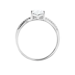 Bague Or Blanc Zandra Oxyde De Zirconium-Histoire d'Or Best