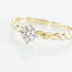 Bague Or Jaune Adlai Diamants-Histoire d'Or