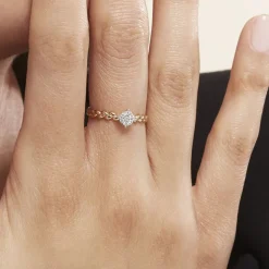 Bague Or Jaune Adlai Diamants-Histoire d'Or