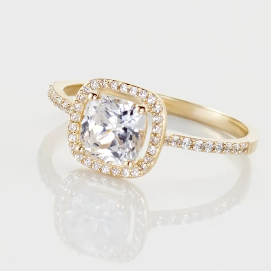 Bague Or Jaune Adrienne Oxydes De Zirconium-Histoire d'Or Discount