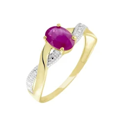 Bague Or Jaune Candice Rubis-Histoire d'Or Sale
