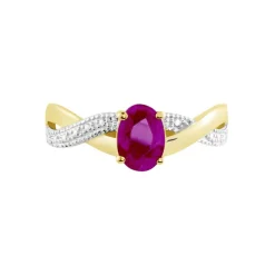 Bague Or Jaune Candice Rubis-Histoire d'Or Sale