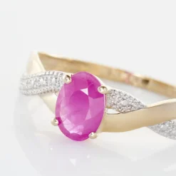 Bague Or Jaune Candice Rubis-Histoire d'Or Sale