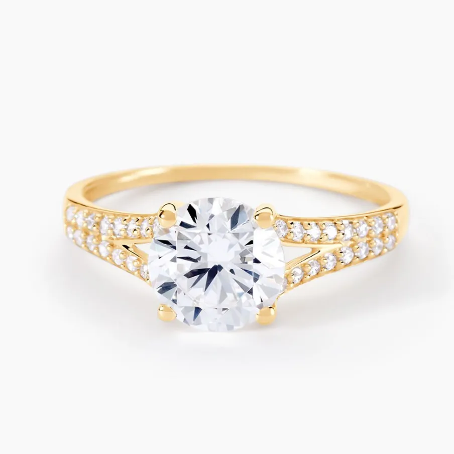 Histoire d'Or Bague Or Jaune Carolina Oxyde De Zirconium