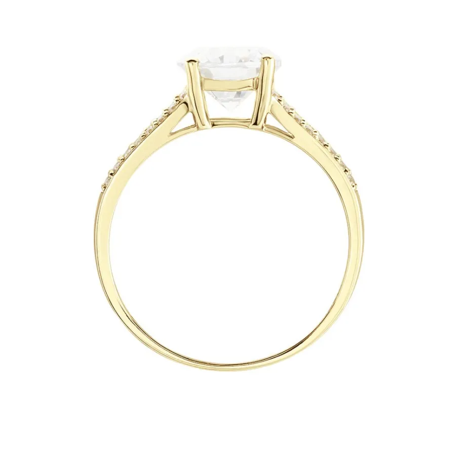 Histoire d'Or Bague Or Jaune Carolina Oxyde De Zirconium