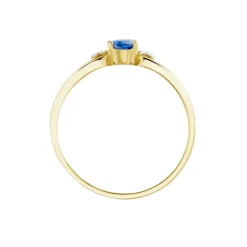 Bague Or Jaune Ebrard Saphir Diamants-Histoire d'Or New