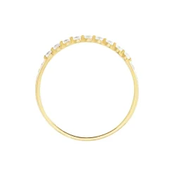 Histoire d'Or Bague Or Jaune Eclat D'etoile Oxyde De Zirconium