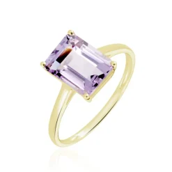 Bague Or Jaune Faraj Amethyste-Histoire d'Or Sale