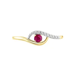 Bague Or Jaune Karmele Rubis-Histoire d'Or