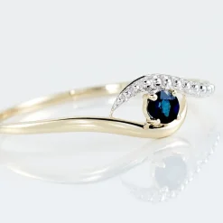 Bague Or Jaune Karmele Saphir-Histoire d'Or Hot