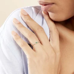 Bague Or Jaune Levenez Emeraude-Histoire d'Or Hot