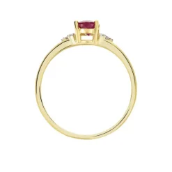 Bague Or Jaune Marie Rubis Diamants-Histoire d'Or Discount