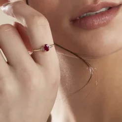 Bague Or Jaune Marie Rubis Diamants-Histoire d'Or Discount