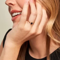 Histoire d'Or Bague Or Jaune Marie Saphir Diamants