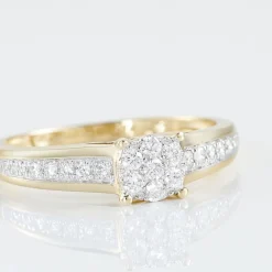 Bague Or Jaune Multi Pierres Diamants-Histoire d'Or