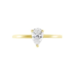 Bague Or Jaune Solitaire Harrietta Oxyde De Zirconium-Histoire d'Or Hot