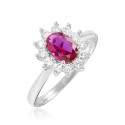 Bague Perez Argent Blanc Oxyde De Zirconium-Histoire d'Or