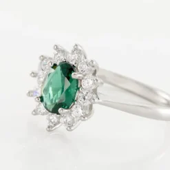 Bague Perez Argent Blanc Oxyde De Zirconium-Histoire d'Or Clearance