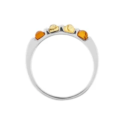 Bague Philo Argent Blanc Ambre-Histoire d'Or Hot