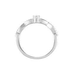Bague Phoebus Argent Blanc Oxyde De Zirconium-Histoire d'Or