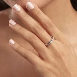 Bague Phoebus Argent Blanc Oxyde De Zirconium-Histoire d'Or