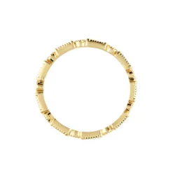 Bague Plaqué Or Etna Oxyde De Zirconium-Histoire d'Or New