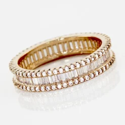 Bague Plaqué Or Gallez Oxydes De Zirconium-Histoire d'Or