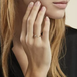 Bague Plaqué Or Jacinth Oxyde De Zirconium-Histoire d'Or Sale