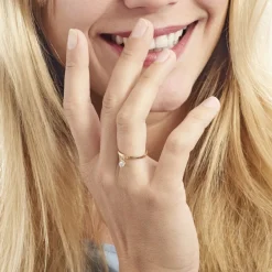 Bague Plaqué Or Jaune Lynnha Oxyde De Zirconium-Histoire d'Or Clearance