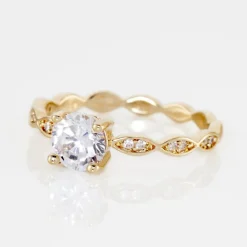 Histoire d'Or Bague Plaqué Or Kurt Oxydes De Zirconium