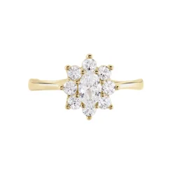 Bague Plaqué Or Mahats Oxyde De Zirconium-Histoire d'Or Discount