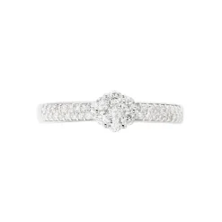Bague Praya Or Blanc Diamant-Histoire d'Or Discount