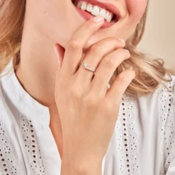 Bague Racheal Or Blanc Diamant Synthétique-Histoire d'Or Best