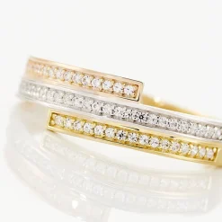 Bague Rama Or Tricolore Oxyde De Zirconium-Histoire d'Or Best