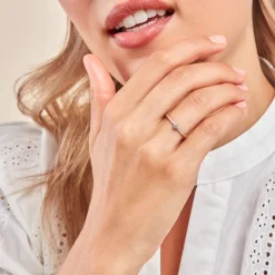 Bague Rebeckah Or Jaune Diamant Synthétique-Histoire d'Or Clearance