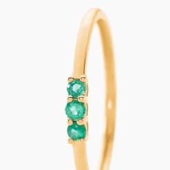 Bague Richie Or Jaune Emaraude-Histoire d'Or Discount