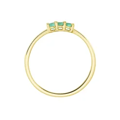 Bague Richie Or Jaune Emaraude-Histoire d'Or Discount