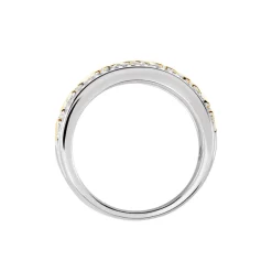 Bague Rome Argent Bicolore Oxyde De Zirconium-Histoire d'Or Hot