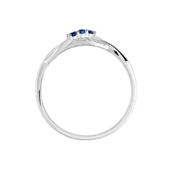 Bague Rosalyne Or Blanc Saphir Et Diamant-Histoire d'Or