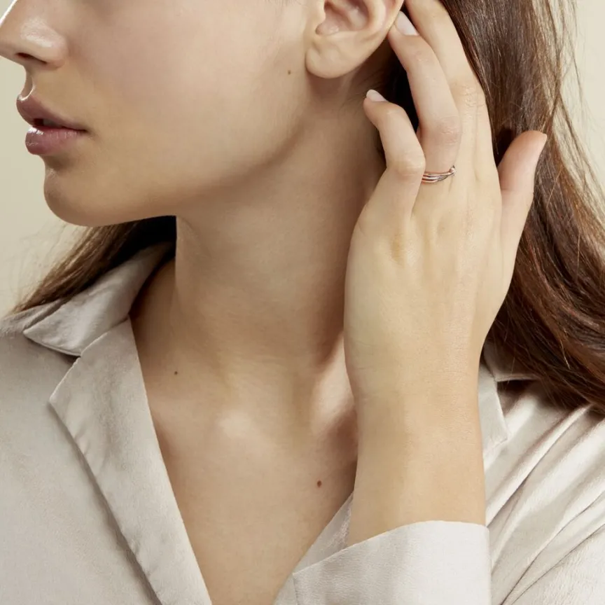 Bague Ruthe Or Bicolore Diamant-Histoire d'Or Sale