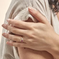 Bague Sagesse Or Jaune Rubis Et Diamant-Histoire d'Or Online