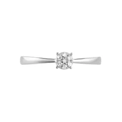 Bague Saranna Or Blanc Diamant Blanc-Histoire d'Or New