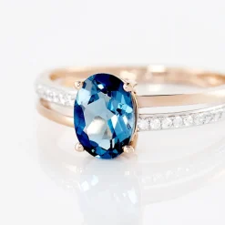 Bague Sarika Or Rose Topaze Et Oxyde De Zirconium-Histoire d'Or Best