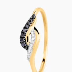 Bague Sculptural Or Jaune Diamant-Histoire d'Or Sale
