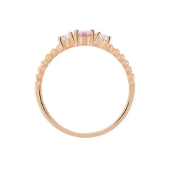 Bague Shahar Argent Rose Oxyde De Zirconium-Histoire d'Or Hot