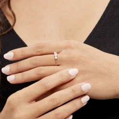 Bague Shahar Argent Rose Oxyde De Zirconium-Histoire d'Or Hot